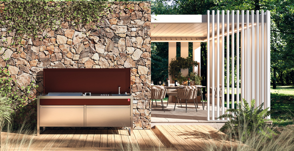 Cuisine d'extérieur en 3D